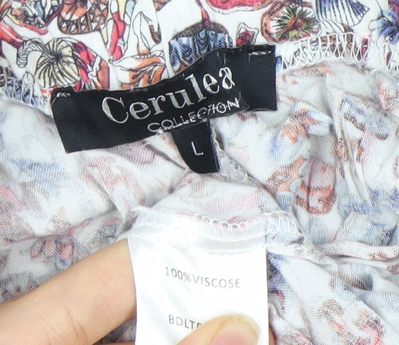 Cerulea Collection Women’s Floral Trousers L Multicoloured