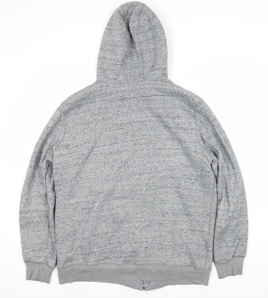 Livergy Men's Grey Full Zip Hoodie Size L
