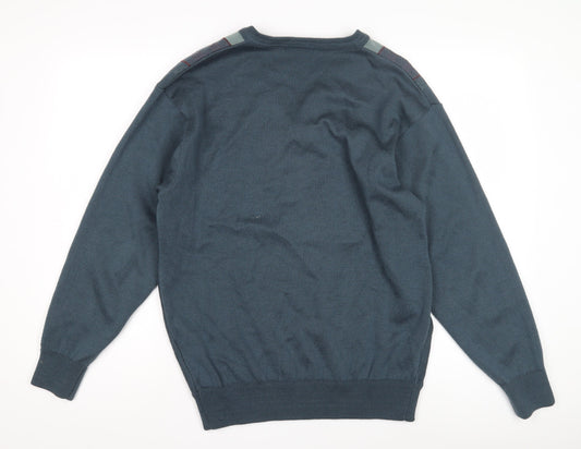 Sangan Men's Blue Striped Pullover Jumper M