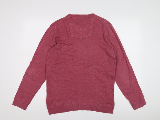 Fat Face Men's Red Pullover Jumper - S