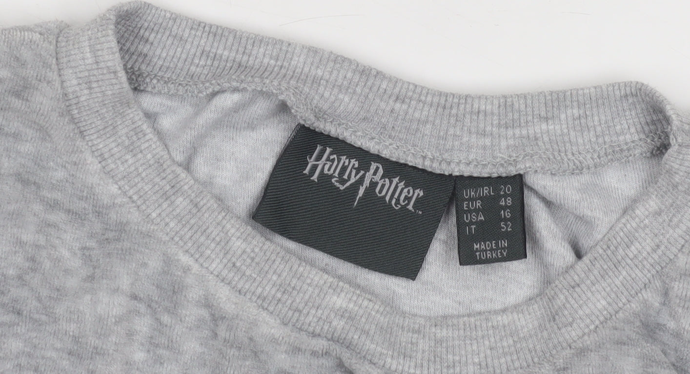Harry Potter Grey Pullover Sweatshirt Unisex Adults Size 20
