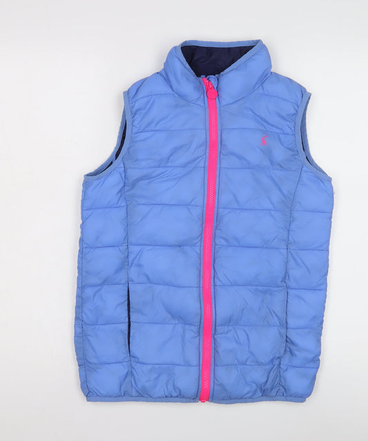 Womens UK Size 112cm Regular Joules Blue Polyamide Waistcoat