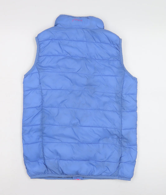 Womens UK Size 112cm Regular Joules Blue Polyamide Waistcoat