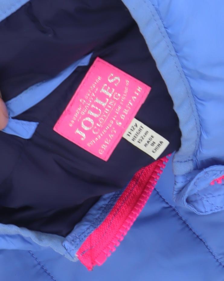 Joules Women's Blue Puffer Waistcoat, Size 112cm