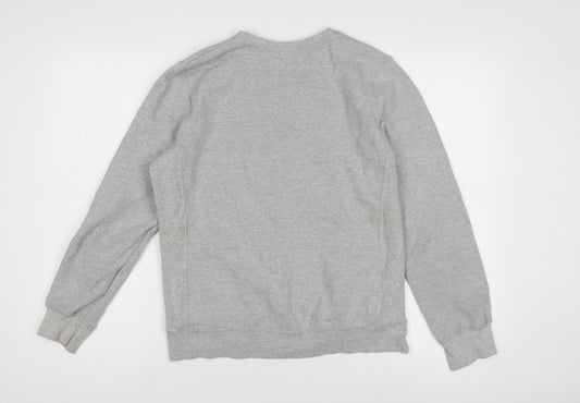 Champion Grey Unisex Sweatshirt M Eco-Friendly Logo