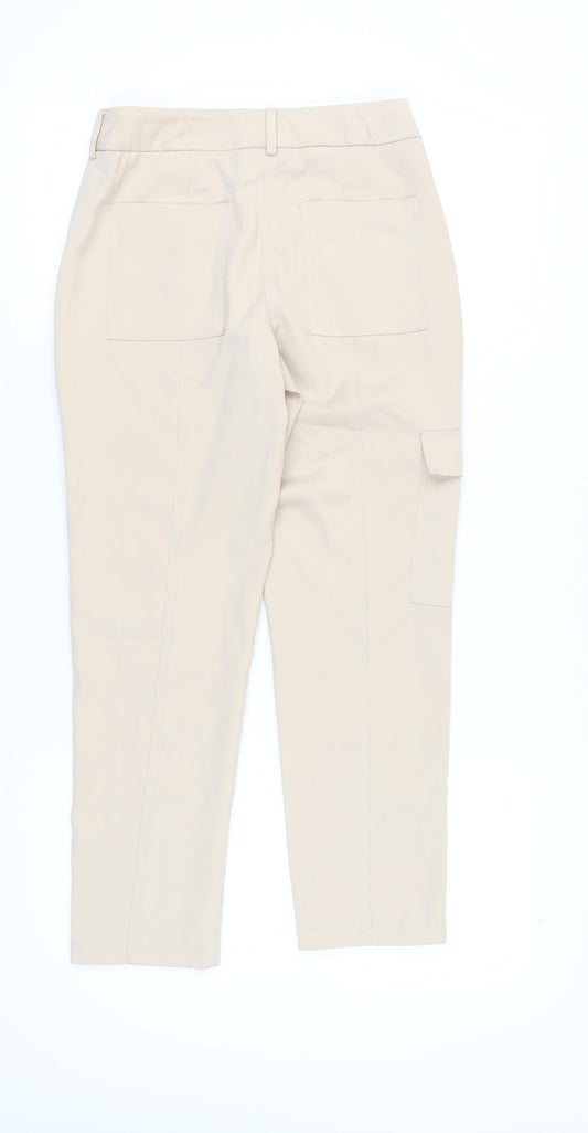 Next Beige Cargo Trousers Women’s Size 6 Pockets