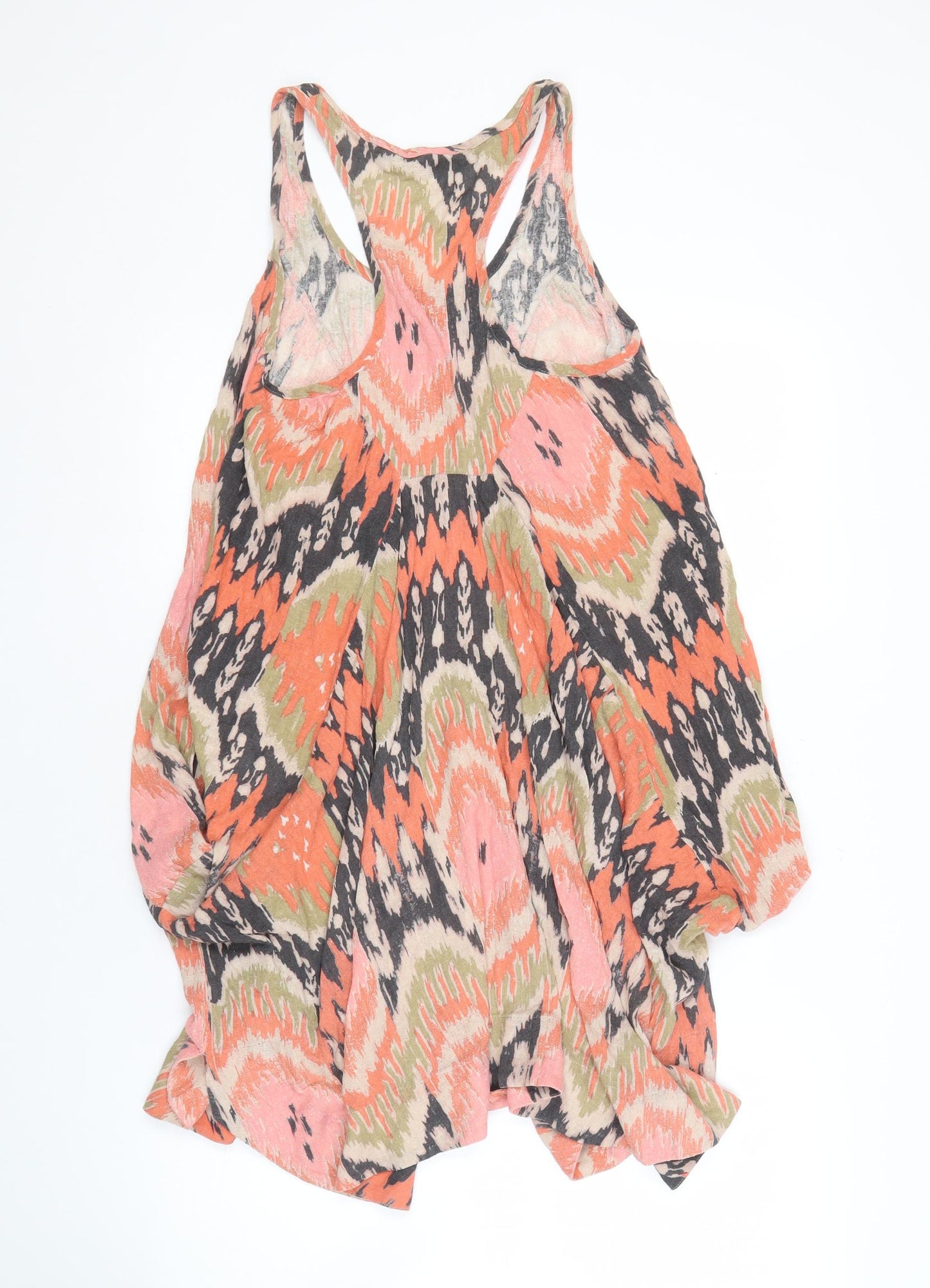 AllSaints Women's Multicoloured Geometric Silk Dress