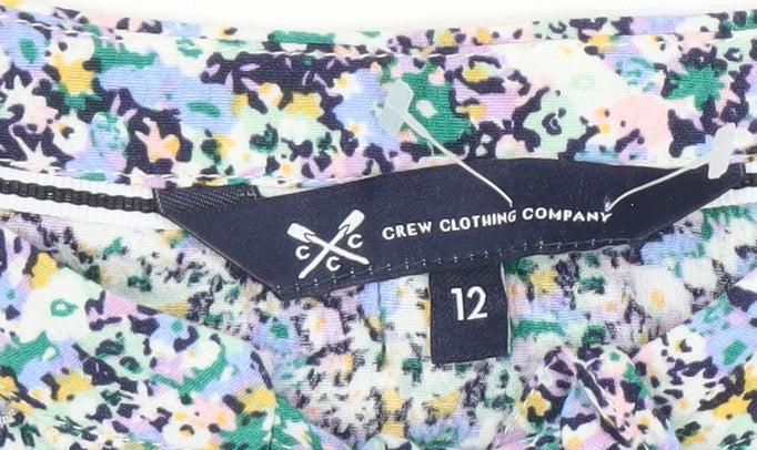 Crew Clothing Women's Multicoloured Floral Tunic Blouse, Size 12