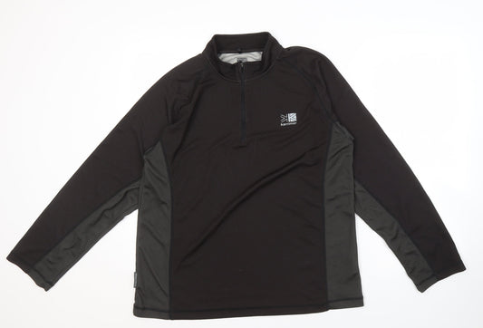 Karrimor Men's Black XL Long Sleeve Pullover Outdoor Top