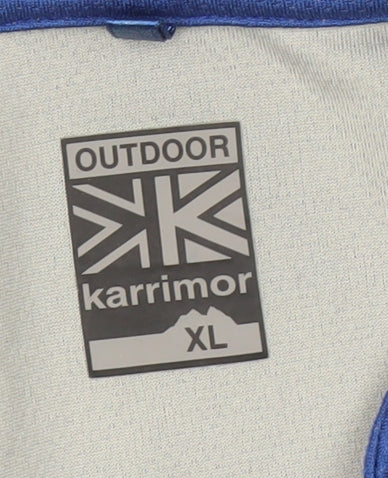 Karrimor Men's Blue XL Long Sleeve Pullover Activewear