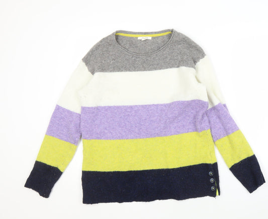 White Stuff Women's Multicoloured Striped Jumper Size 12