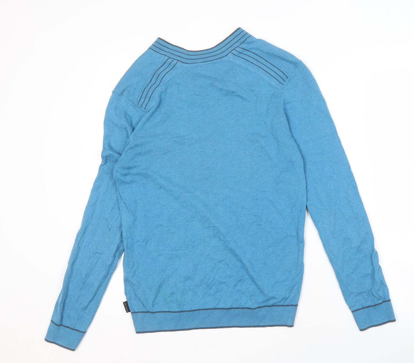 Ted Baker Men's Blue V-Neck Pullover Jumper M