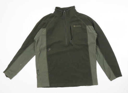Mountain Warehouse Men's Green Fleece Sweatshirt S