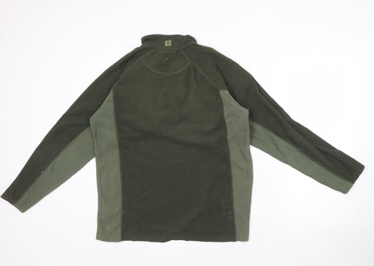Mountain Warehouse Men's Green Fleece Sweatshirt S