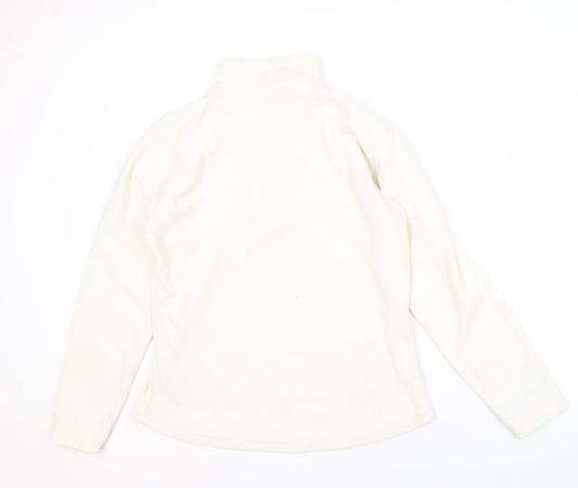 Womens UK 16 Regular Peter Storm White Full Zip Sweatshirt