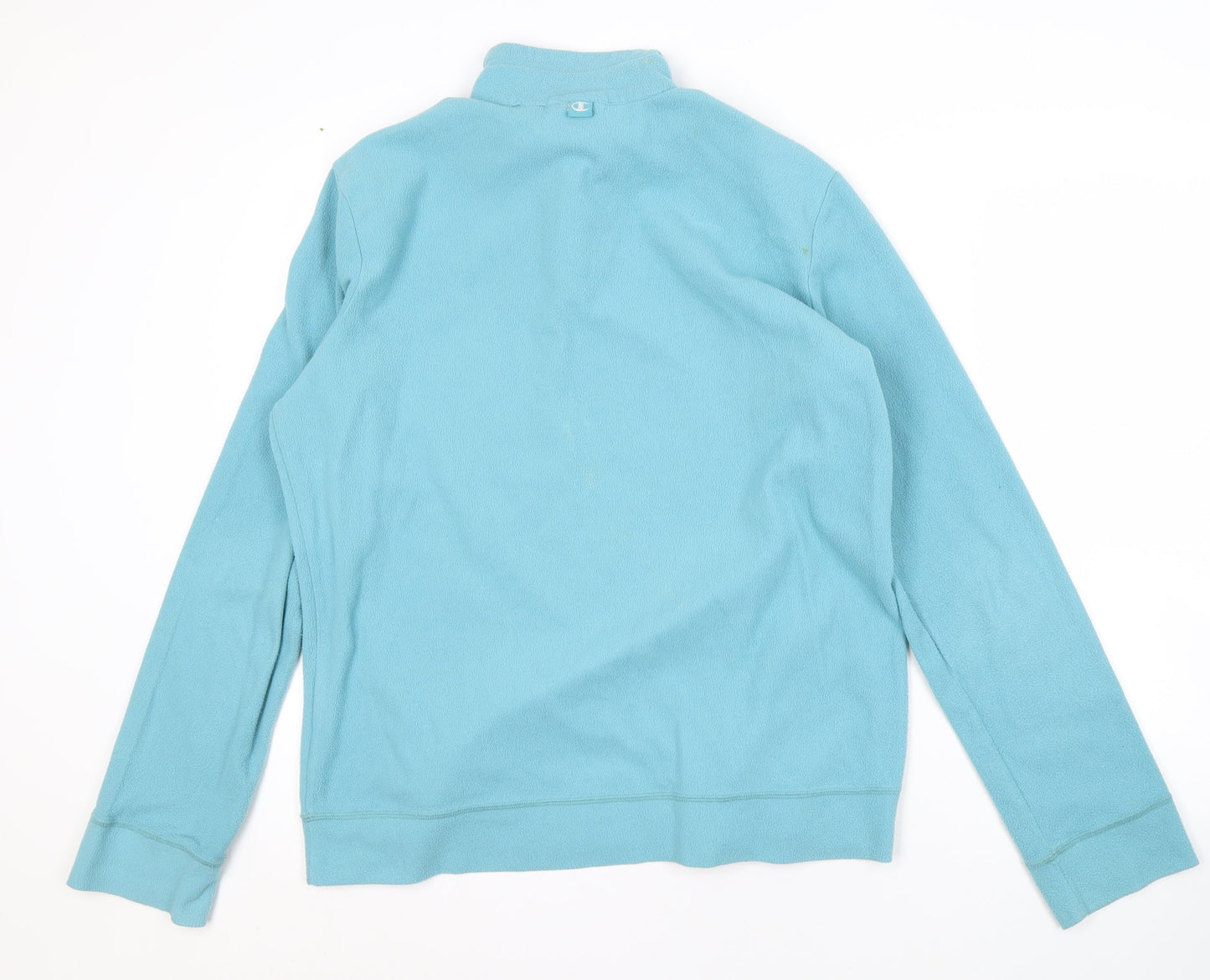 Champion Unisex Blue XL Sweatshirt Zip Fleece Easy Care