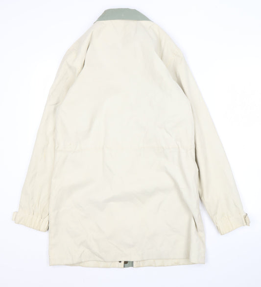 Hawkshead Women's Beige Mid-Length Coat Size 10