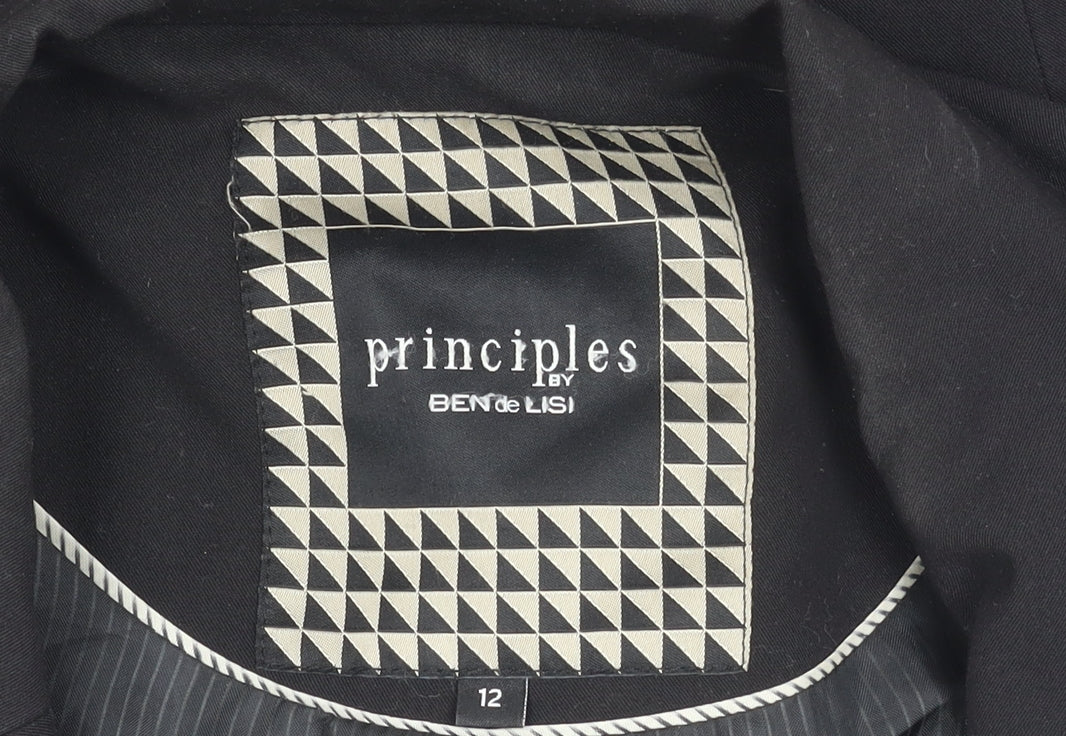 Principles Black Women's Blazer Size 12 Regular Fit