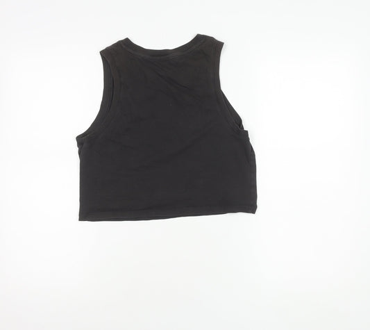 Levi's Women's Black Cropped Graphic Tank Top XS
