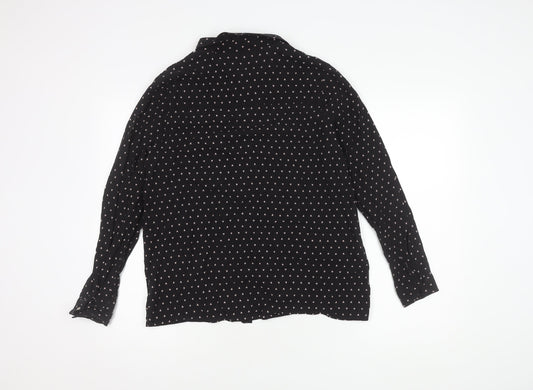 Dorothy Perkins Black Heart Print Blouse, UK 14, Women's Wear