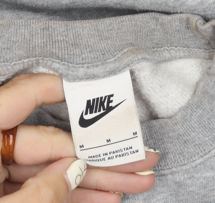 Nike Grey Unisex Crew Neck Sweatshirt M