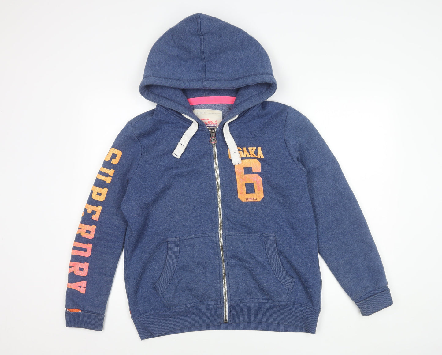 Superdry Unisex Blue Osaka 6 Hoodie Jacket XL