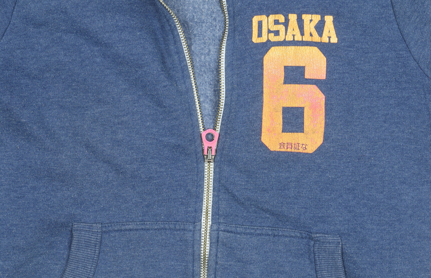 Superdry Unisex Blue Osaka 6 Hoodie Jacket XL