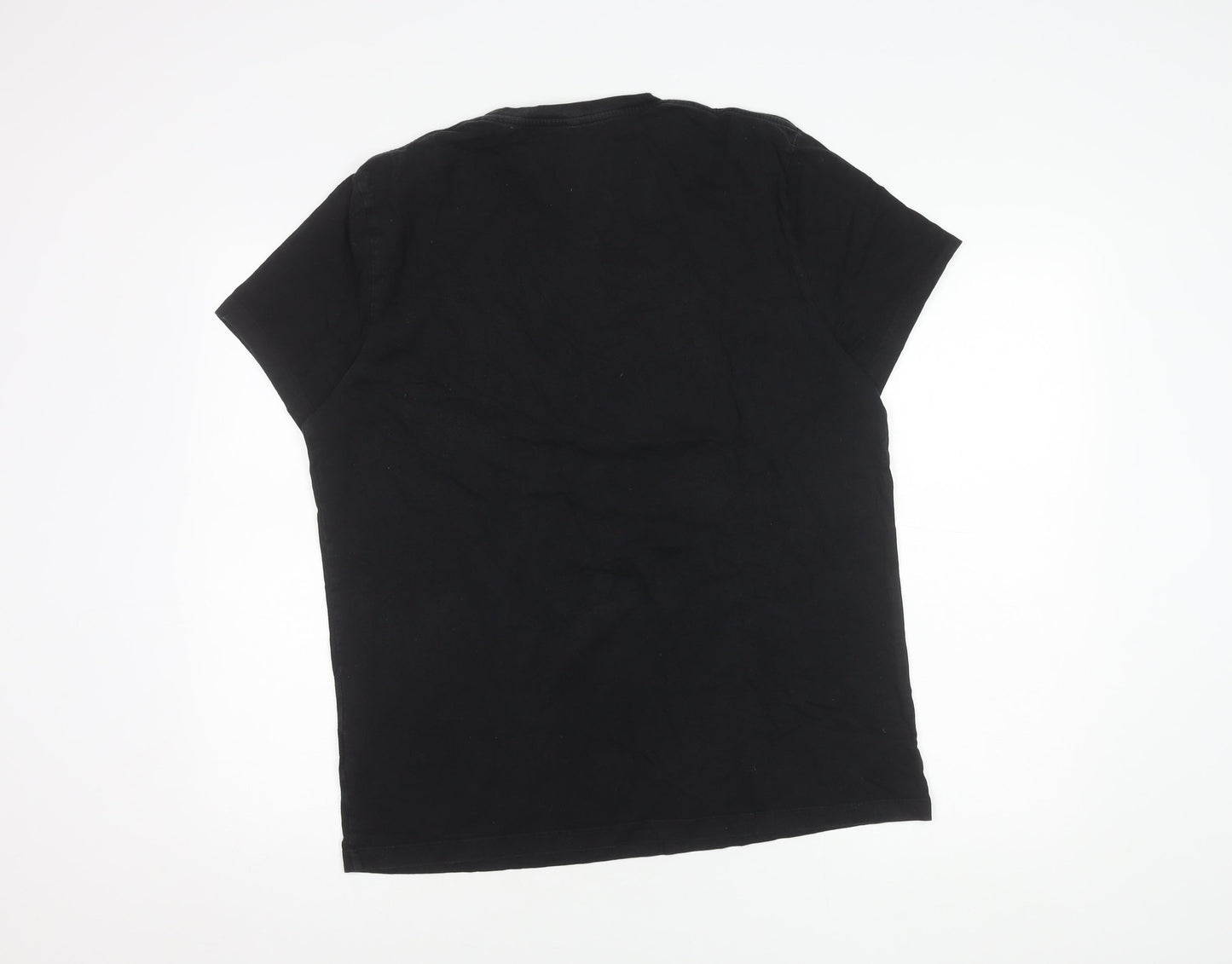 Jack Wills Men's Black Basic T-Shirt Size L