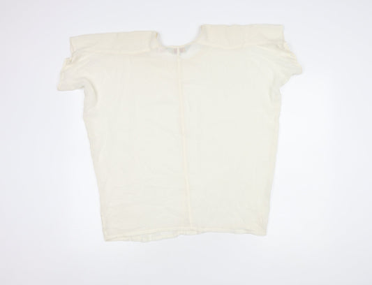 French Connection Women's Ivory Blouse, S, Casual