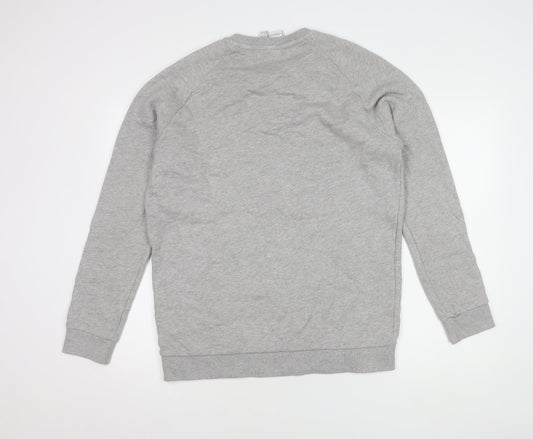Adidas Men's Grey Pullover Sweatshirt Medium