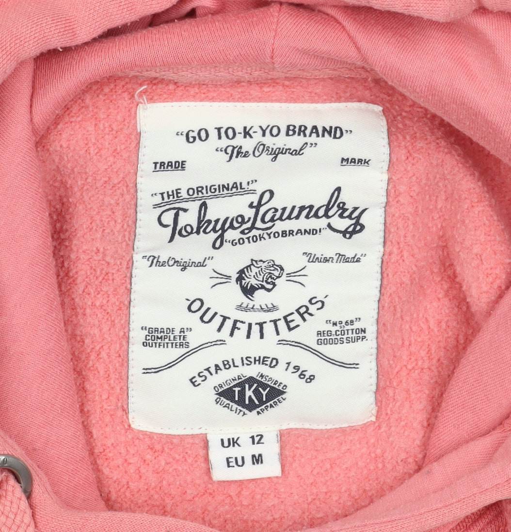 Tokyo Laundry Women's Pink Pullover Hoodie Size 12