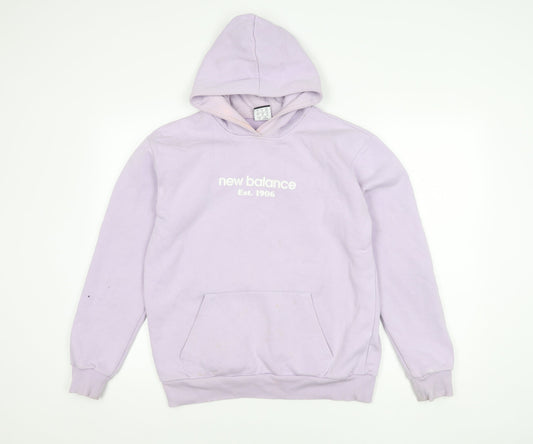 New Balance Women's Purple S Pullover Hoodie Casual