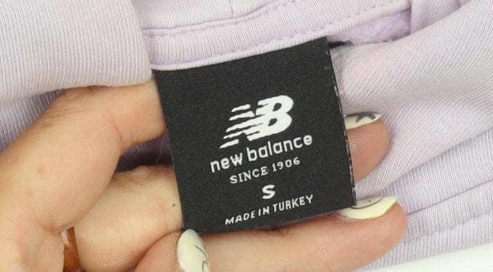 New Balance Women's Purple S Pullover Hoodie Casual