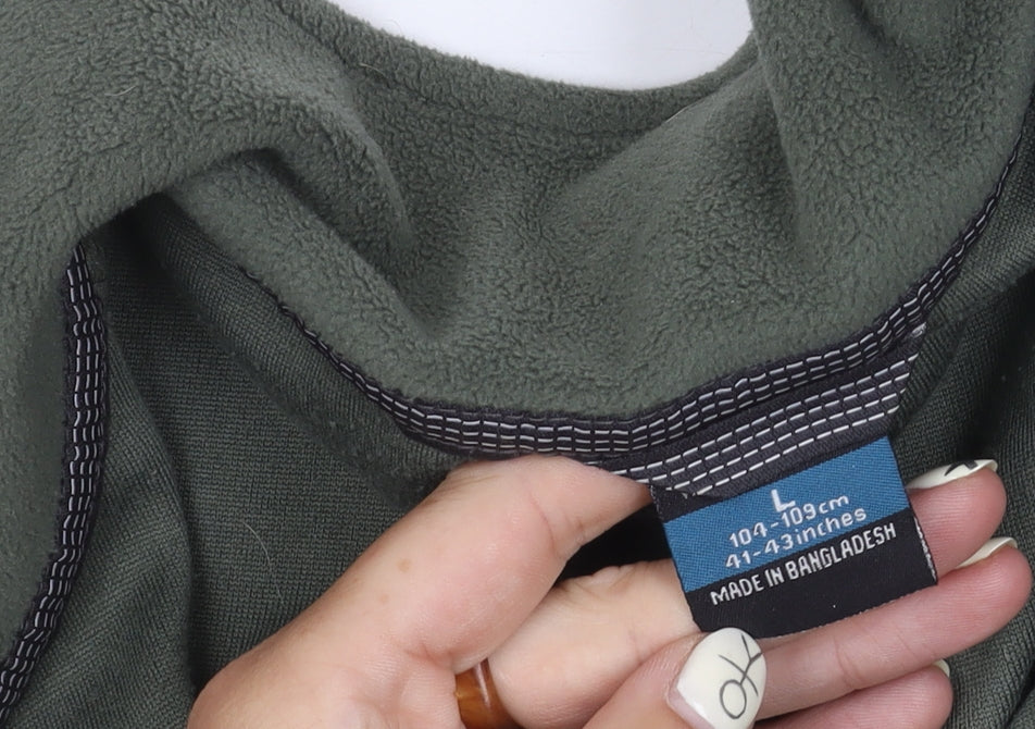 Trespass Men's Green Fleece Jacket Size L