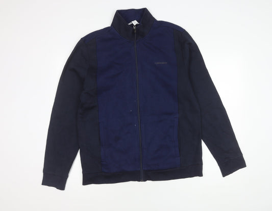 Calvin Klein Men's Blue Cotton Jacket, Size L, Casual