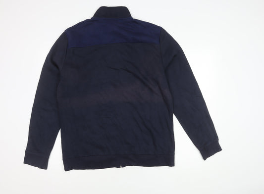 Calvin Klein Men's Blue Cotton Jacket, Size L, Casual