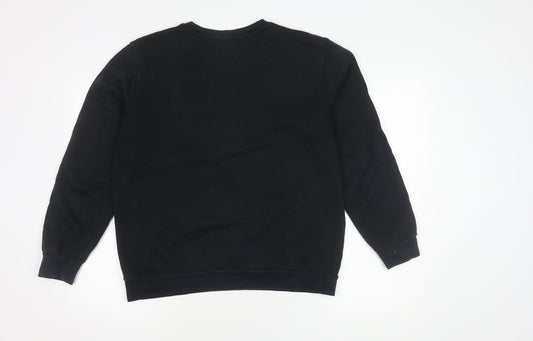 Unisex Adults UK M Regular PUMA Black Pullover Sweatshirt