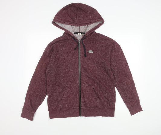 Vans Men's S Purple Hooded Full Zip Jacket