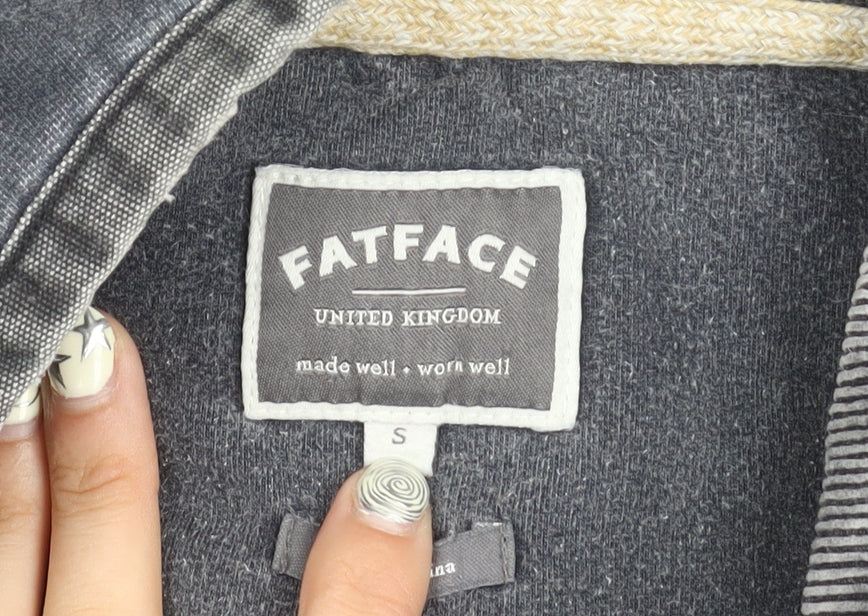 FatFace Unisex Grey Sweatshirt, S, Embroidered Casual Wear