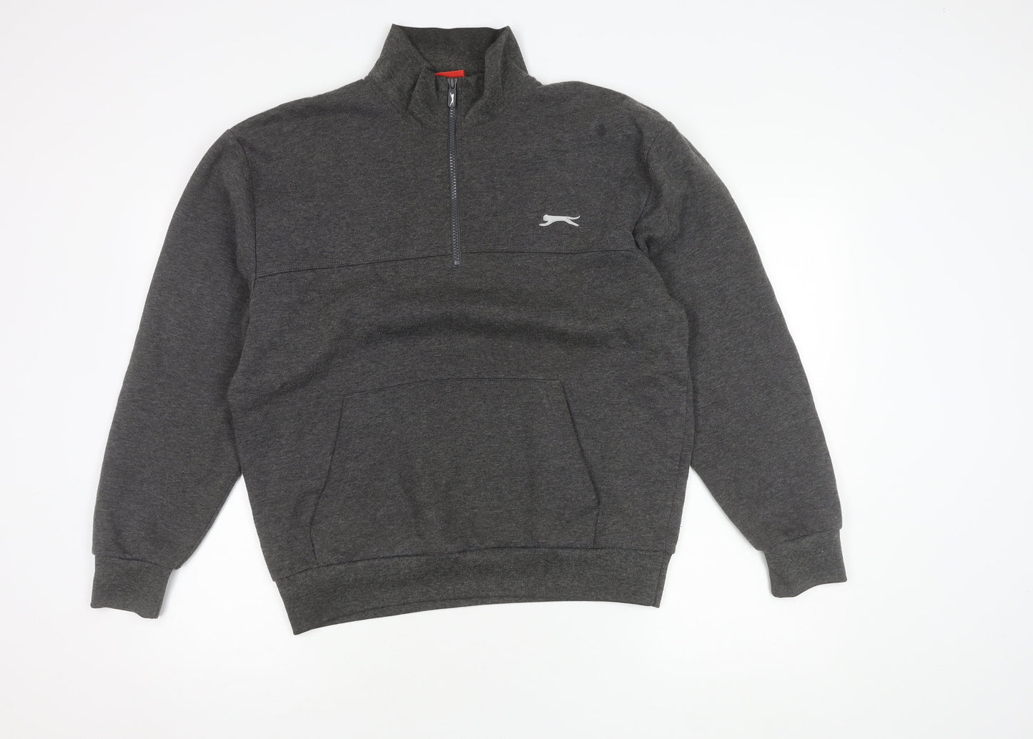 Slazenger Men's Grey 1/4 Zip Sweatshirt M