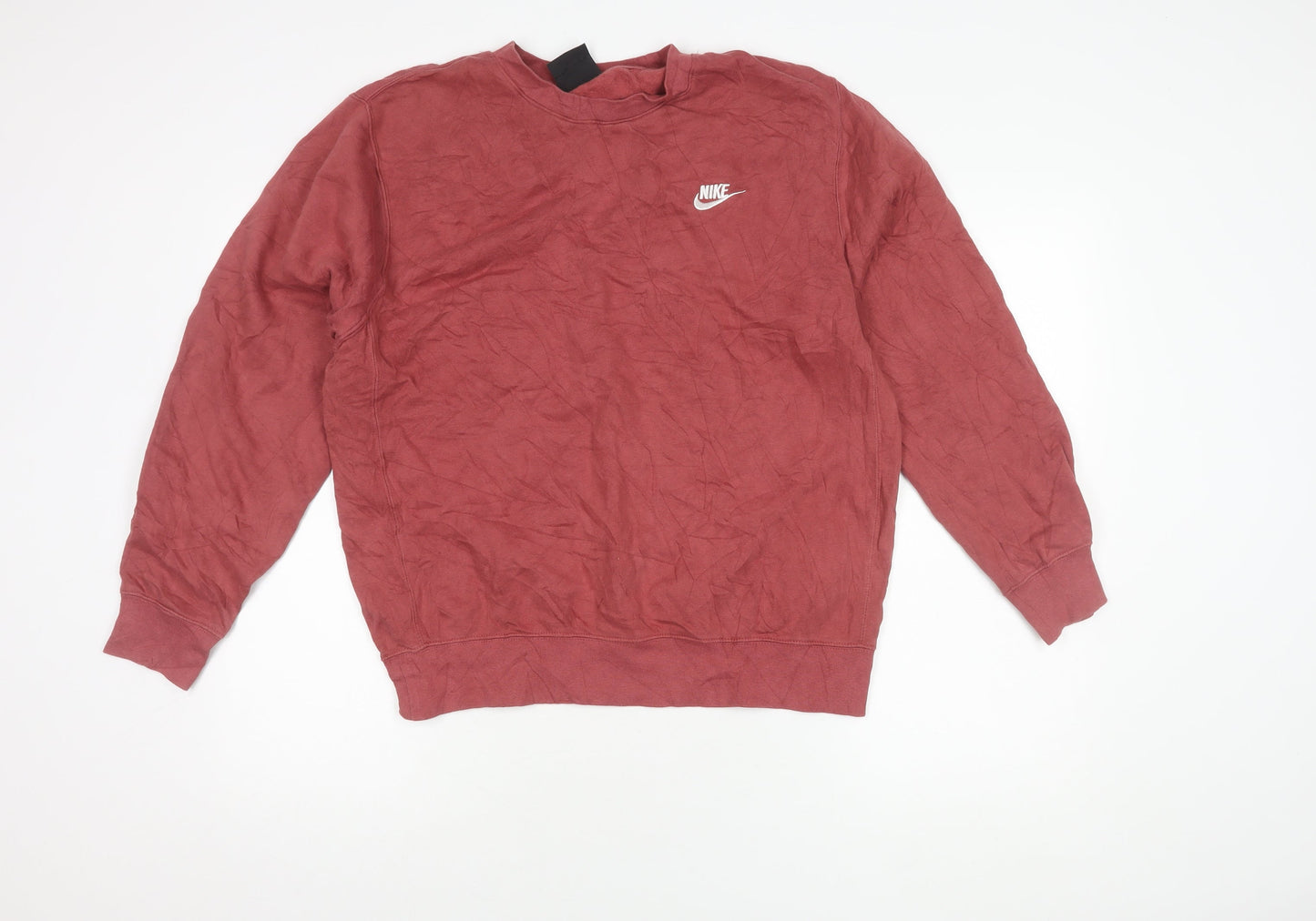 Nike Men's Red Pullover Sweatshirt M Logo