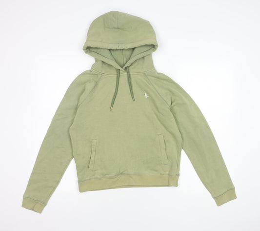 Womens UK 10 Regular Jack Wills Green Pullover Hoodie