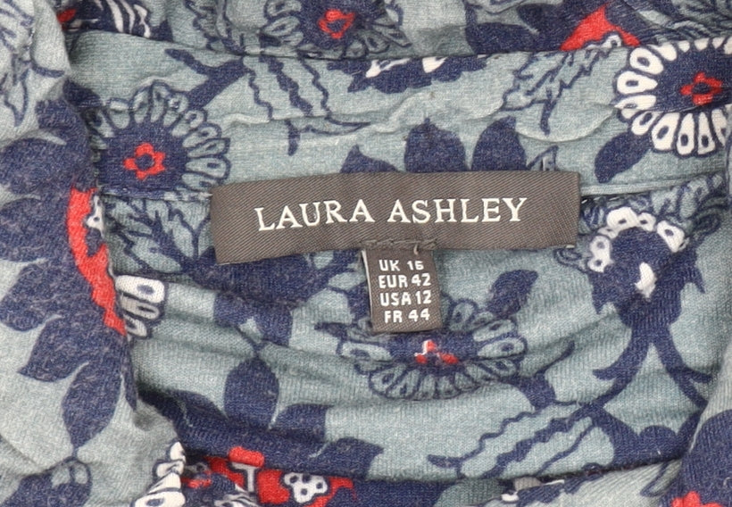 Laura Ashley Women's Multicoloured Floral Dress Size 16