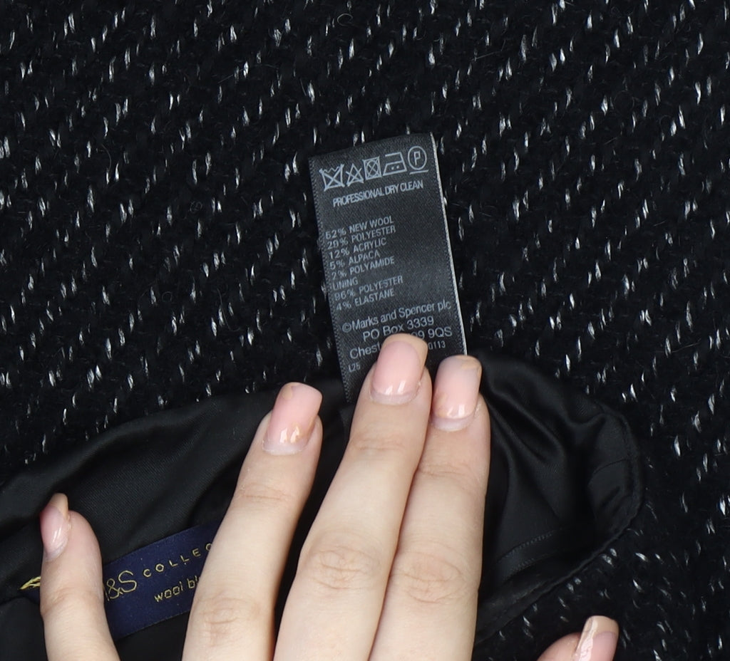 Marks and Spencer Women's Black Pencil Skirt Size 12