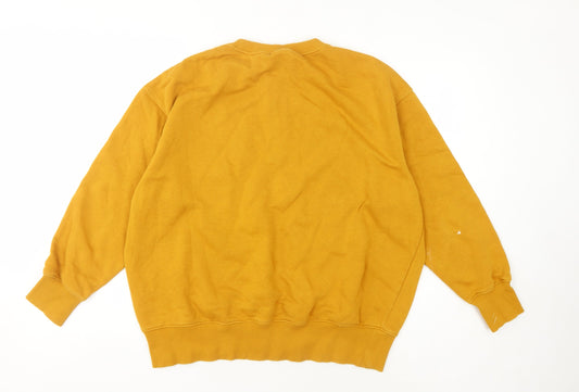 Nike Unisex Yellow Pullover Sweatshirt S