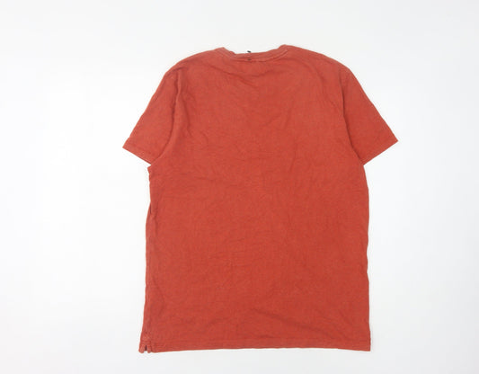 FatFace Men’s Red Crew Neck T-Shirt Medium