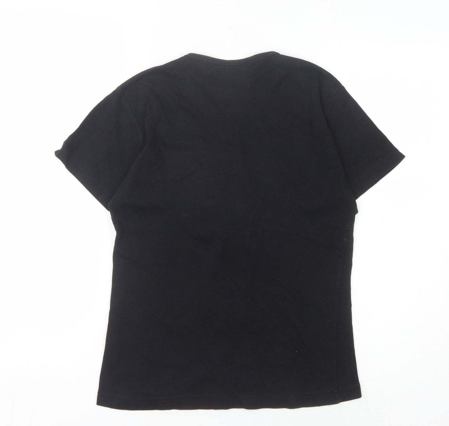 The Beatles Women's Black Slim Fit T-Shirt, Size UK 8/10