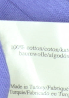 Laura Ashley Women's Purple Ruffle Cardigan Size 12