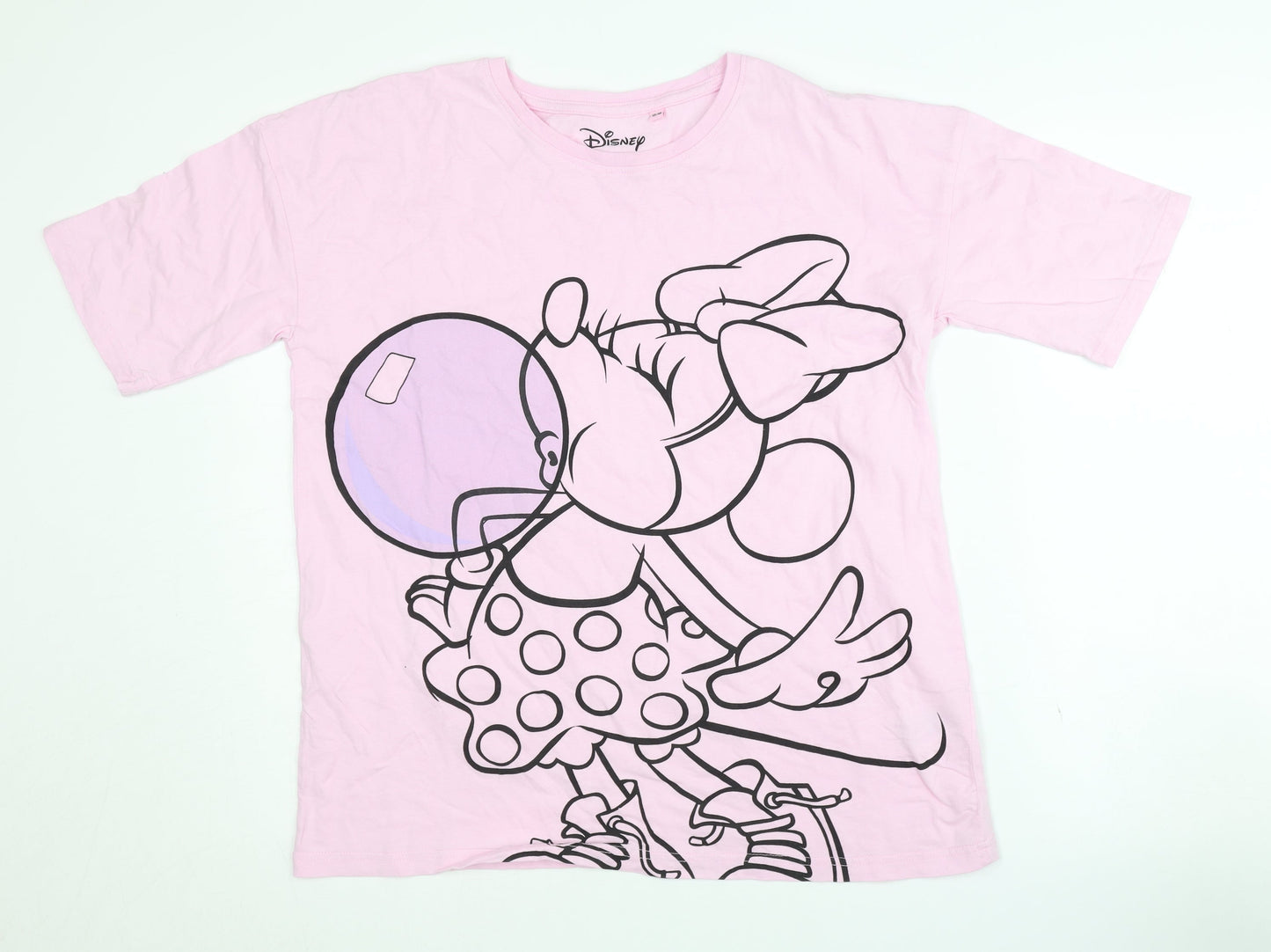 Disney Women's Pink Minnie Mouse T-Shirt M