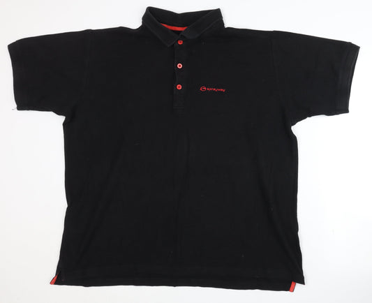 Sprayway Men's Black Polo Shirt 2XL Short Sleeve Casual